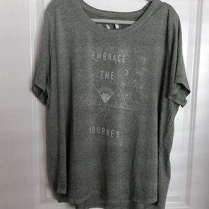 Grayish green tee